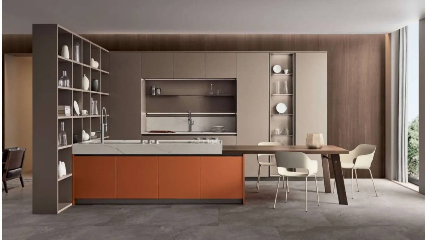 Veneta Cucine Lounge Arancio Brick – novità 2020